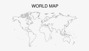 World Map Black And White Printable
