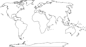 Blank World Map With Continents