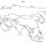 Blank Map of Asia PDF