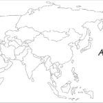 Asia Outline Map With Countries