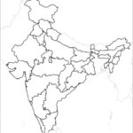 Blank Printable Map of India