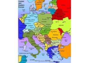 Map of Eastern Europe with Major Cities pdf