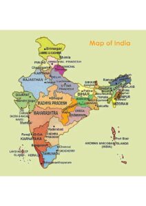 Map of India With States and Cities pdf