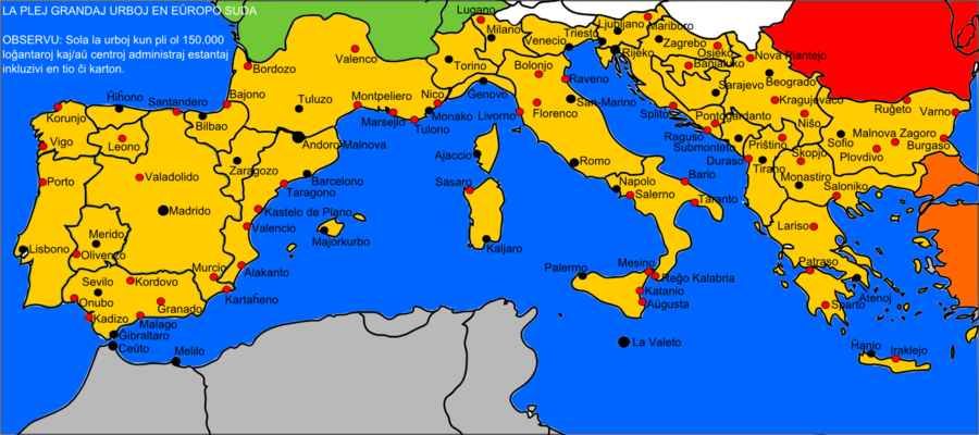 Southern Europe Maps