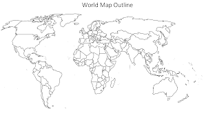 Blank World Map Outline