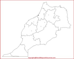 Morocco Printable Map